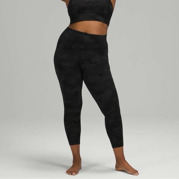 Lululemon Align Pant High Rise 25   Heritage 365 Camo Deep Coal Multi - Picture 1 of 11